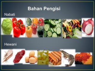 Bahan Pengisi
Nabati
Hewani
 