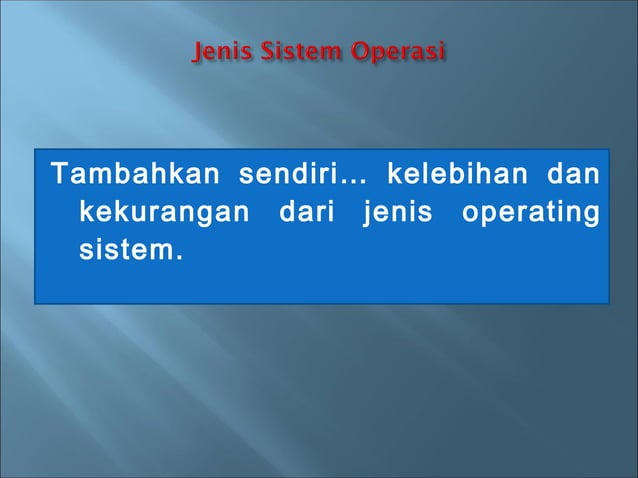 Materi sistem operasi | PPT