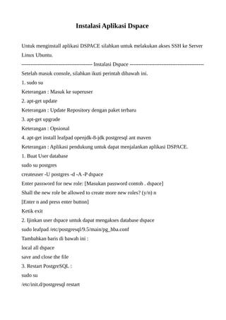 Integrasi slims atau eprints dengan dspace | PDF