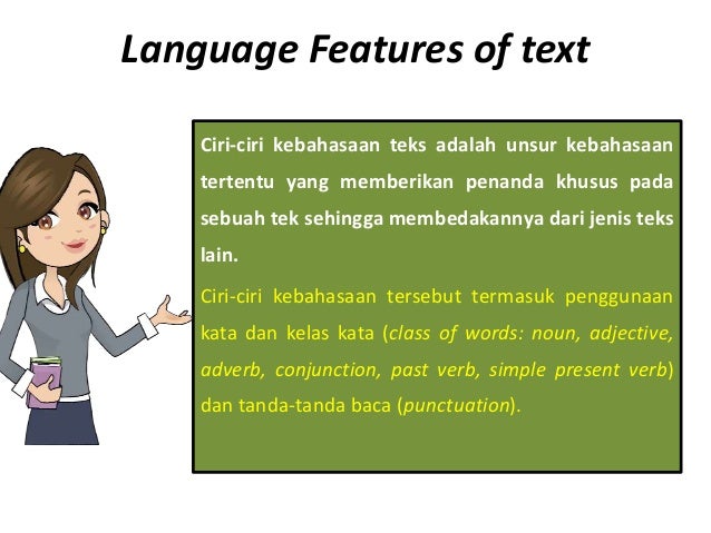 Materi social function, generic structure, and language