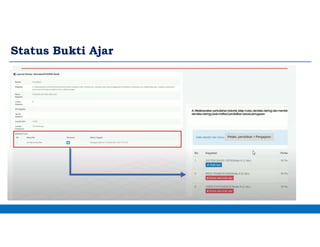 Status Bukti Ajar
 