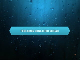 15
PENCAIRAN DANA LEBIH MUDAH
 