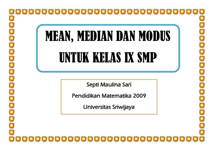 Materi Statitiska Smp