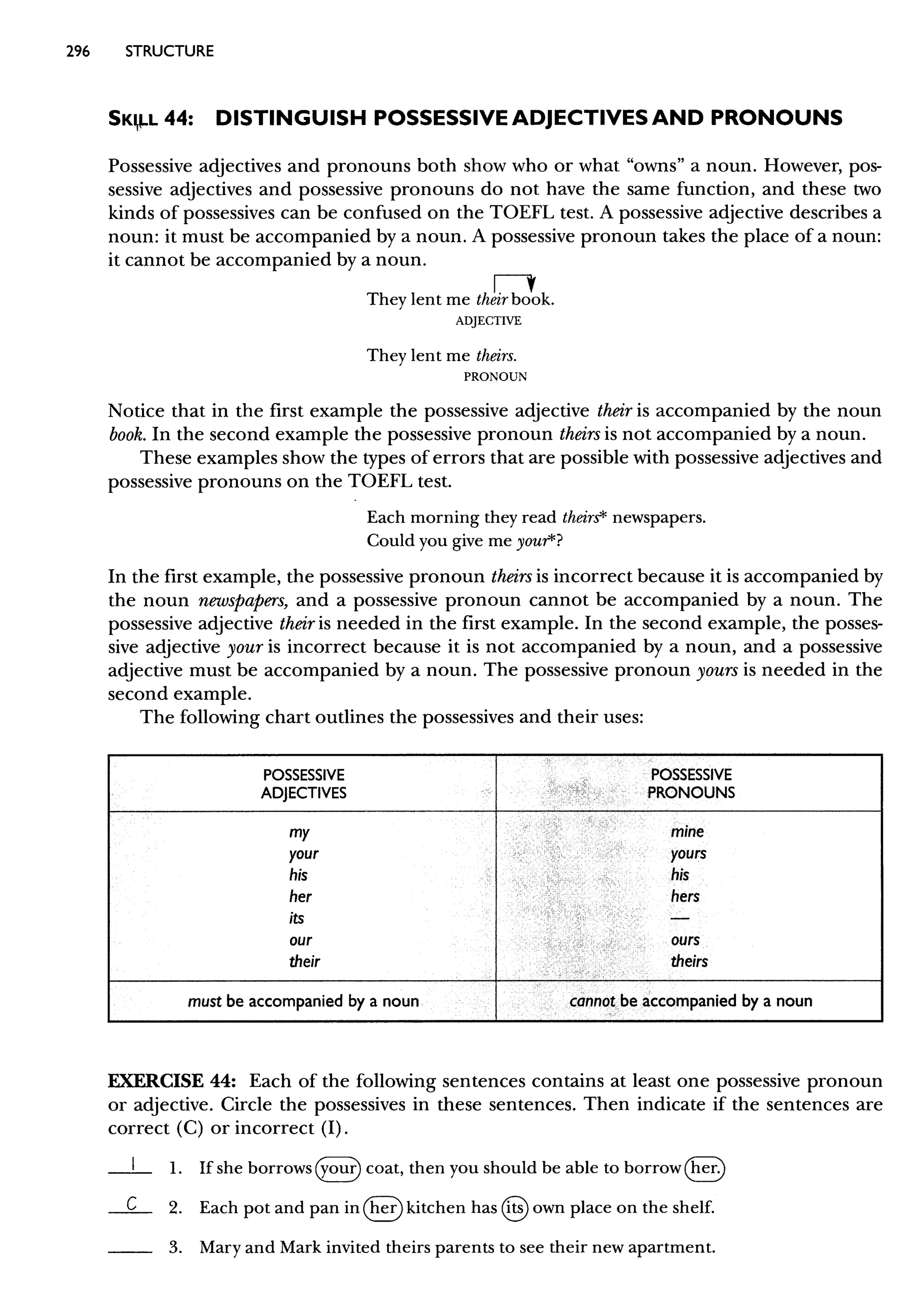 Materi Structure & Written Expression TOEFL & Key Answer (Deborah_Phillips_Longman Complete Course for the TOEFL Test Preparation)