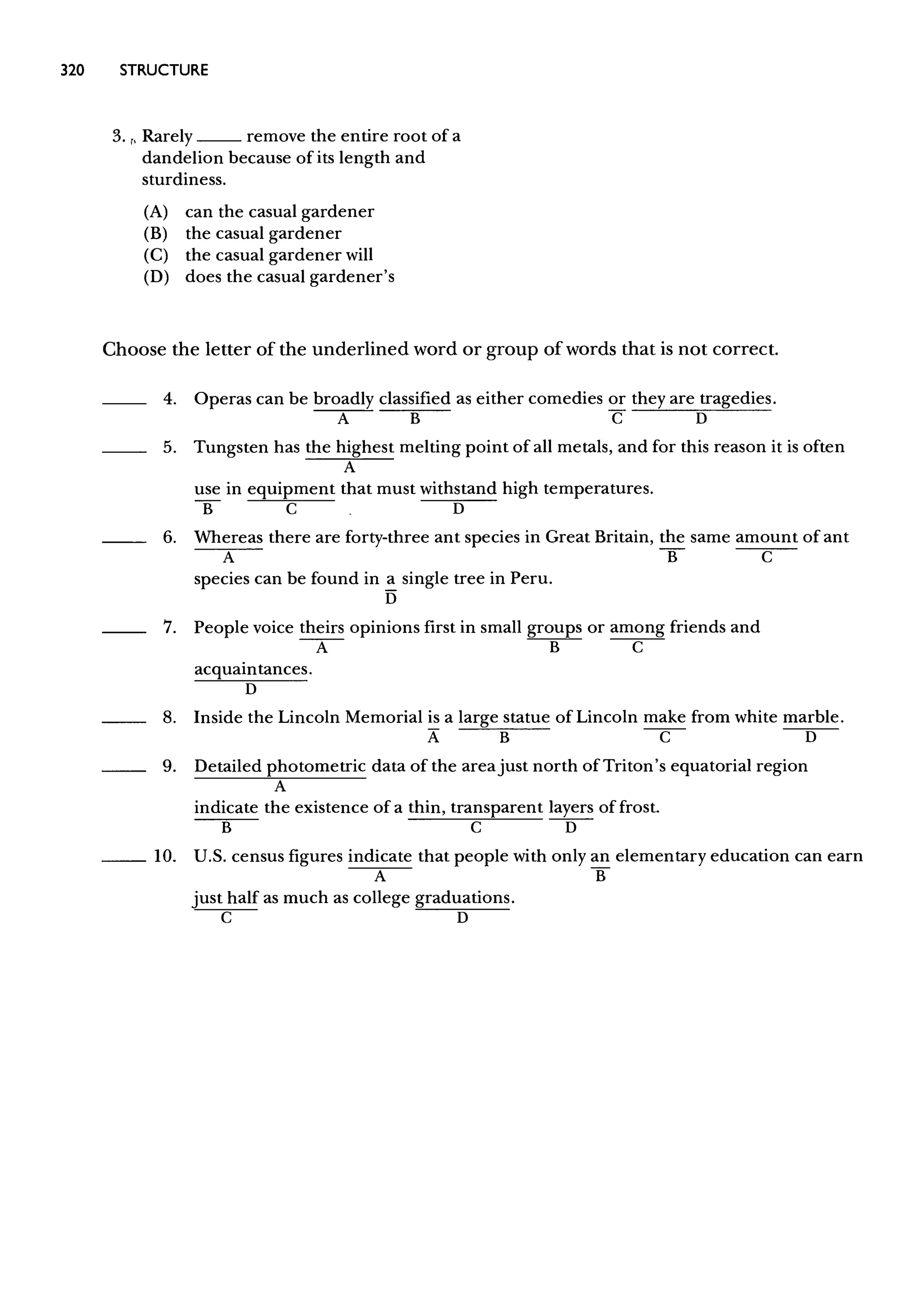 Materi Structure & Written Expression TOEFL & Key Answer (Deborah_Phillips_Longman Complete Course for the TOEFL Test Preparation)