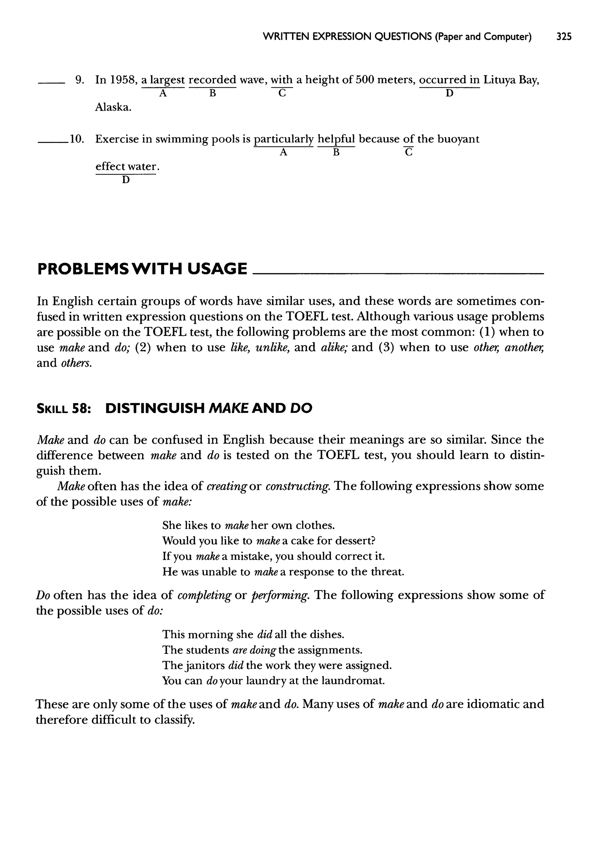 Materi Structure & Written Expression TOEFL & Key Answer (Deborah_Phillips_Longman Complete Course for the TOEFL Test Preparation)