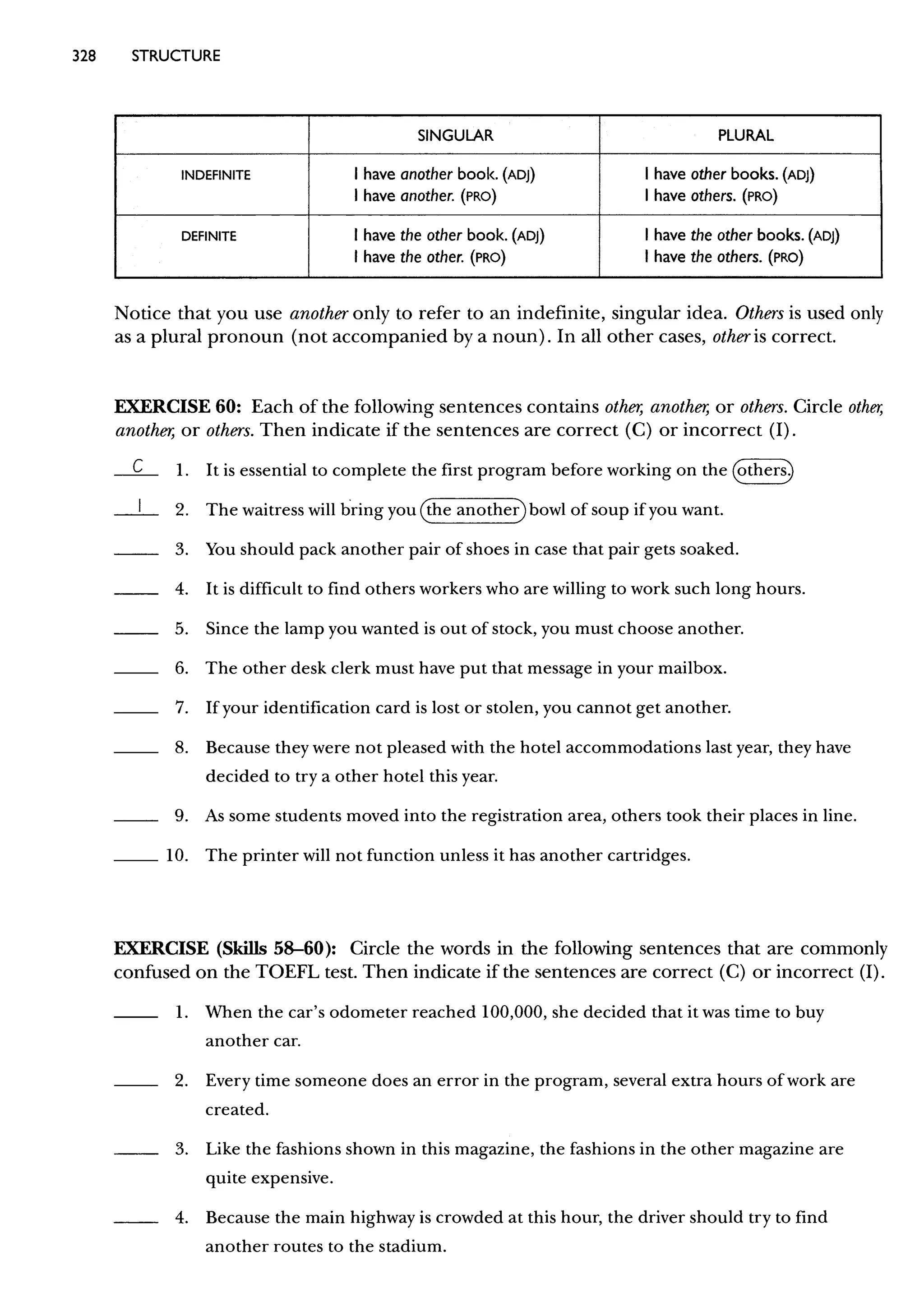 Materi Structure & Written Expression TOEFL & Key Answer (Deborah_Phillips_Longman Complete Course for the TOEFL Test Preparation)