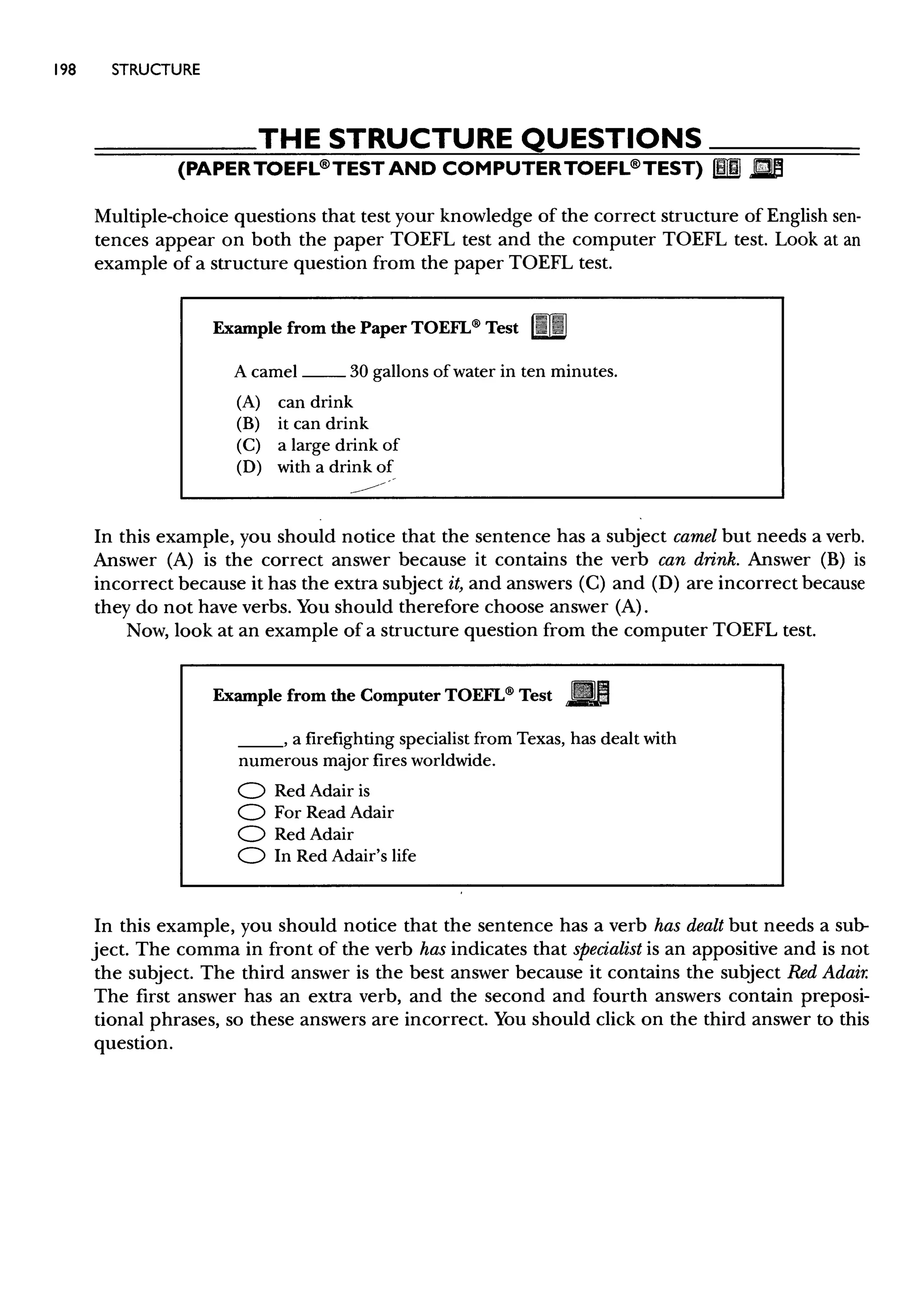 Materi Structure & Written Expression TOEFL & Key Answer (Deborah_Phillips_Longman Complete Course for the TOEFL Test Preparation)