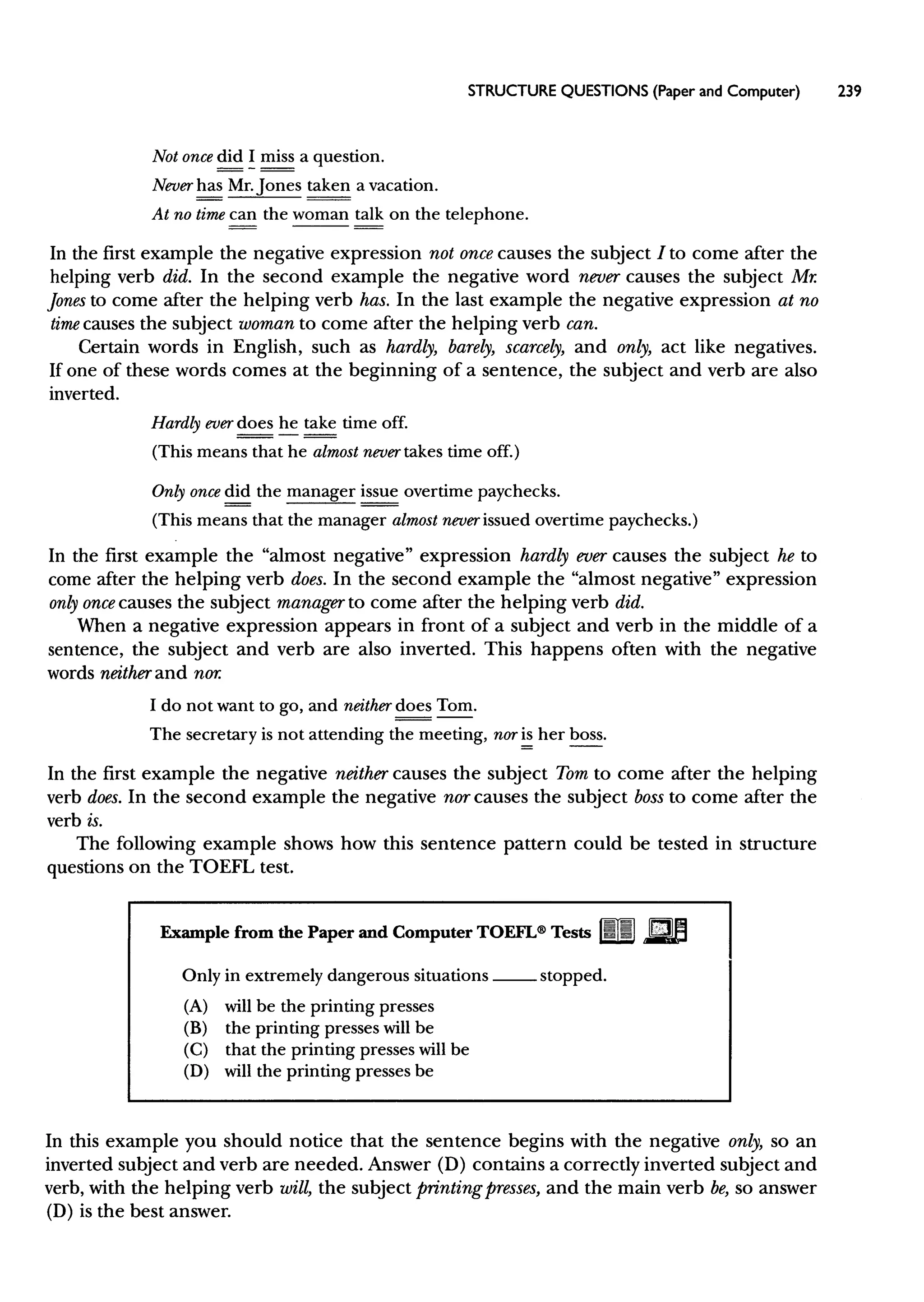 Materi Structure & Written Expression TOEFL & Key Answer (Deborah_Phillips_Longman Complete Course for the TOEFL Test Preparation)
