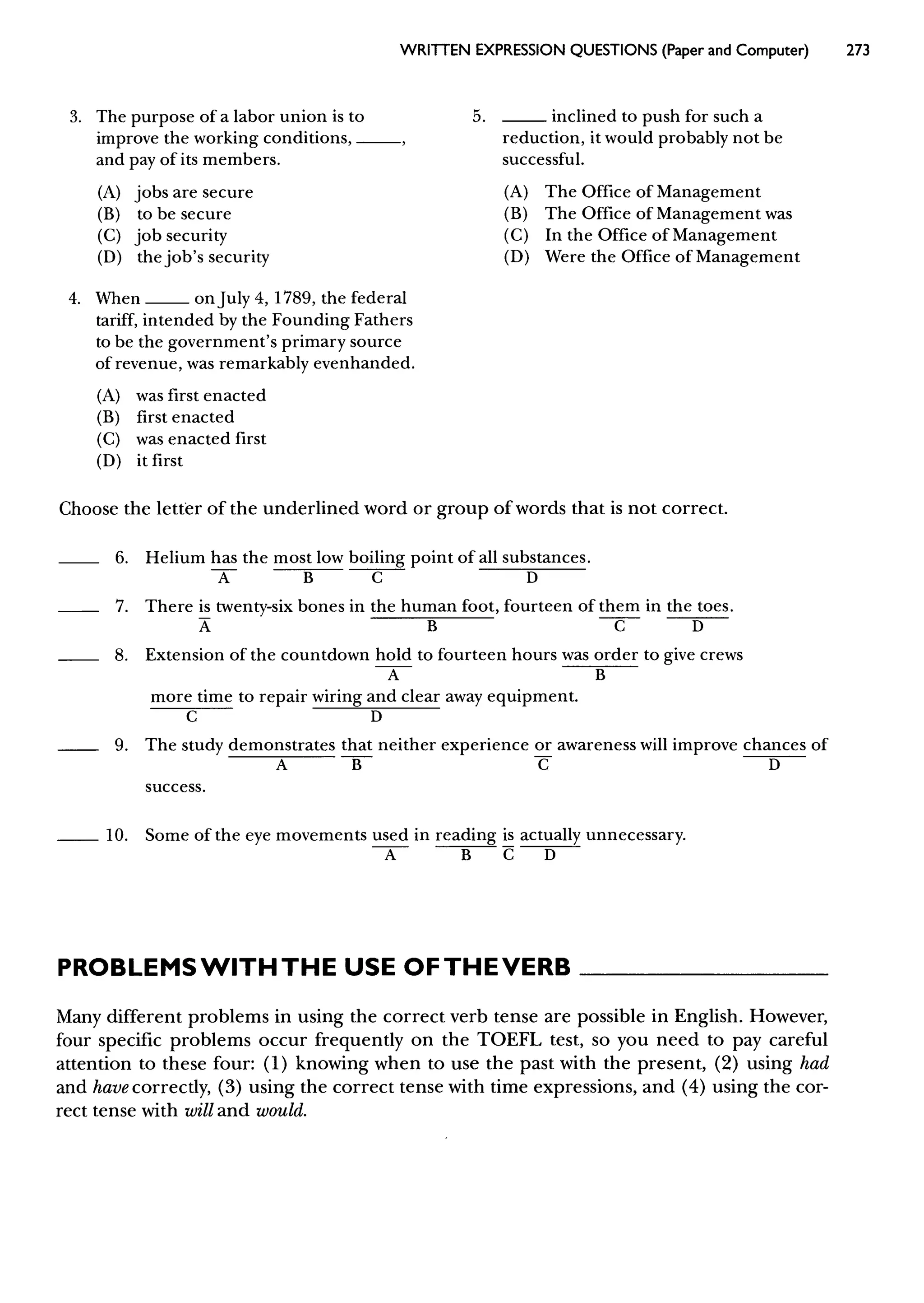 Materi Structure & Written Expression TOEFL & Key Answer (Deborah_Phillips_Longman Complete Course for the TOEFL Test Preparation)