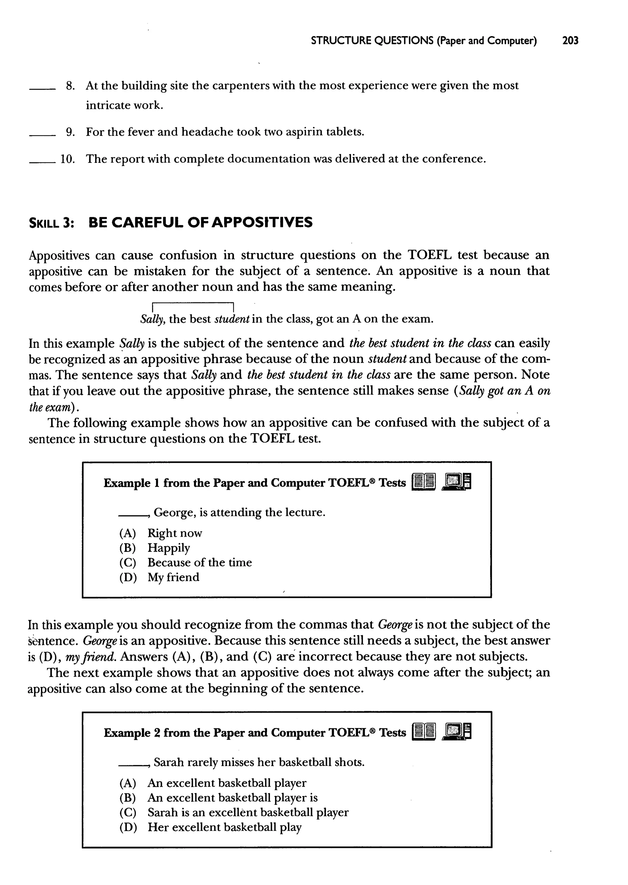 Materi Structure & Written Expression TOEFL & Key Answer (Deborah_Phillips_Longman Complete Course for the TOEFL Test Preparation)