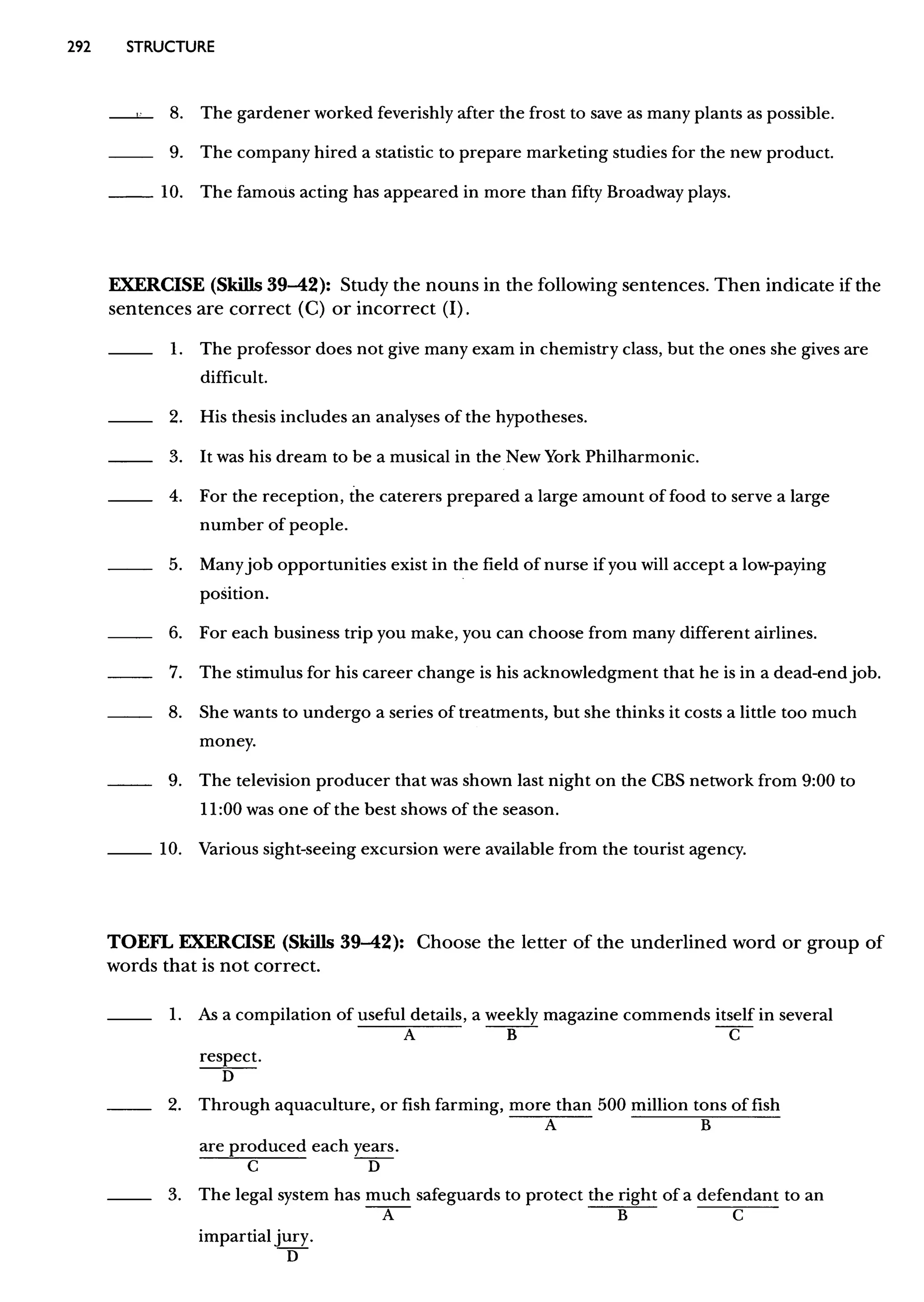 Materi Structure & Written Expression TOEFL & Key Answer (Deborah_Phillips_Longman Complete Course for the TOEFL Test Preparation)