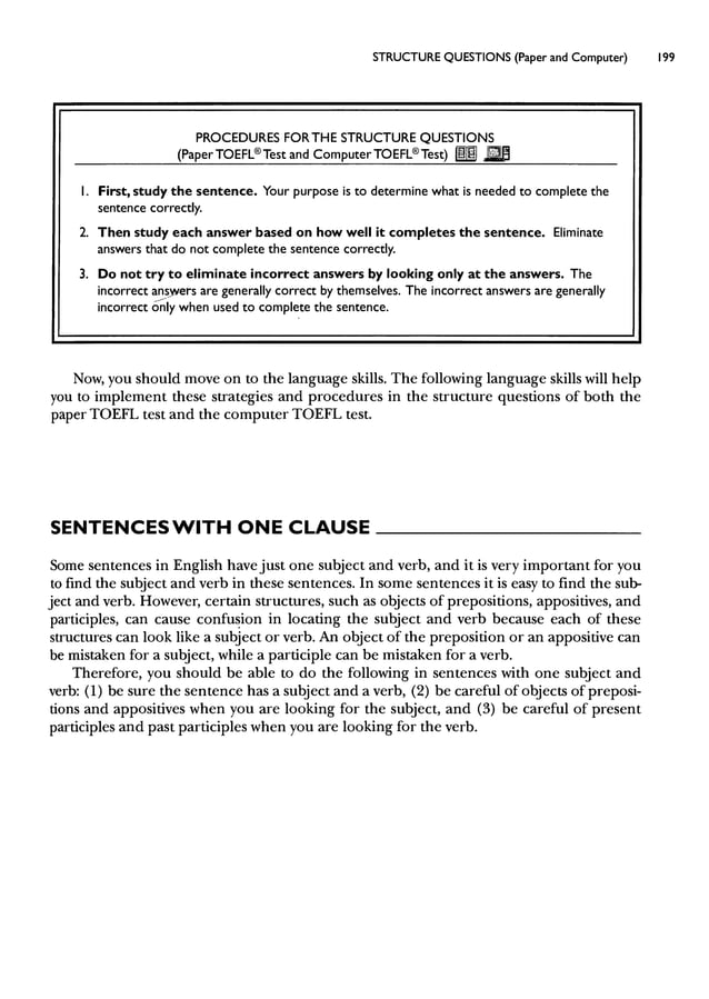 Materi structure written expression toefl key answer deborah