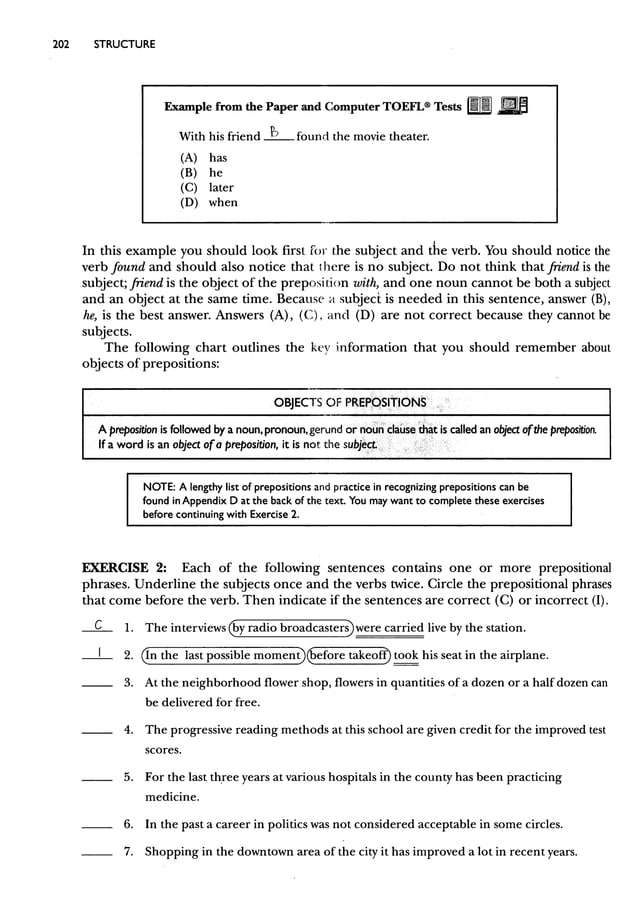 Materi structure written expression toefl key answer deborah