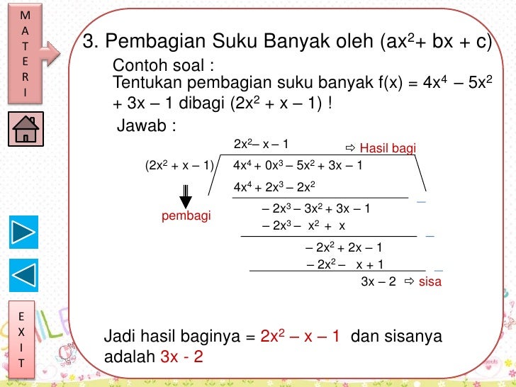 Materi Suku Banyak