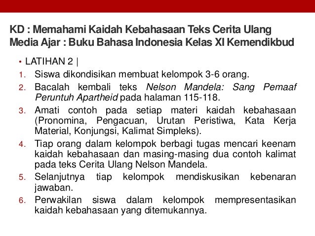 Materi Teks Cerita Ulang Bahasa Indonesia Kelas XI