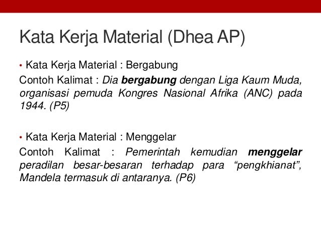 Contoh kata kerja material dalam teks prosedur