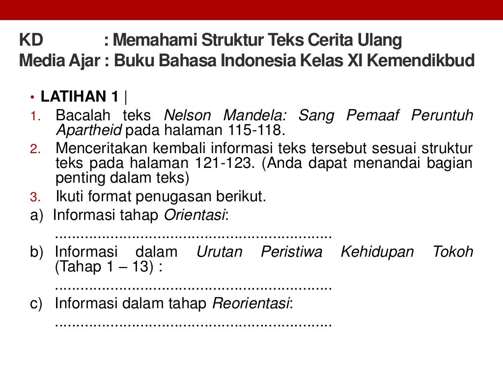 Materi Teks Cerita Ulang Bahasa Indonesia Kelas XI