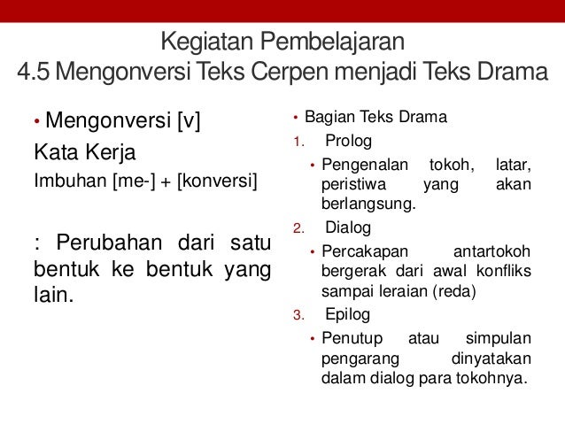 Materi Teks Cerpen Bahasa Indonesia Kelas XI [K13]