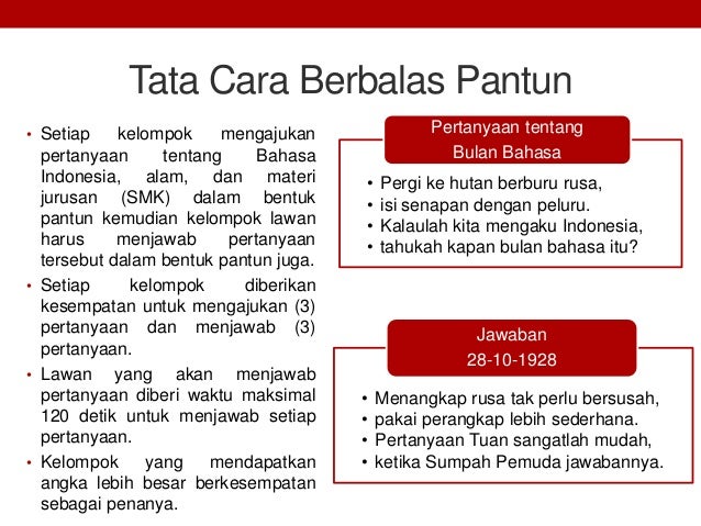 Contoh Pantun Berbalas 2 Bait Contoh Soal Dan Materi Pelajaran 9