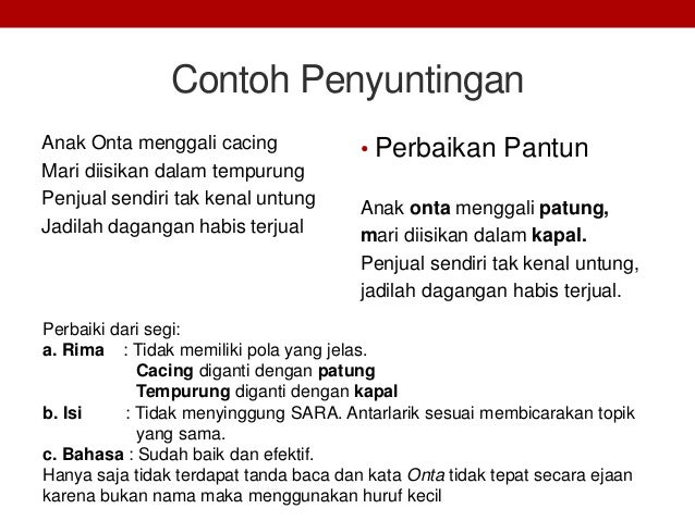 Materi Teks Pantun Bahasa Indonesia Kelas XI [K13]