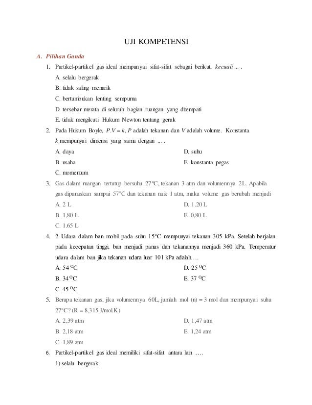 Materi (teori kinetik gas)