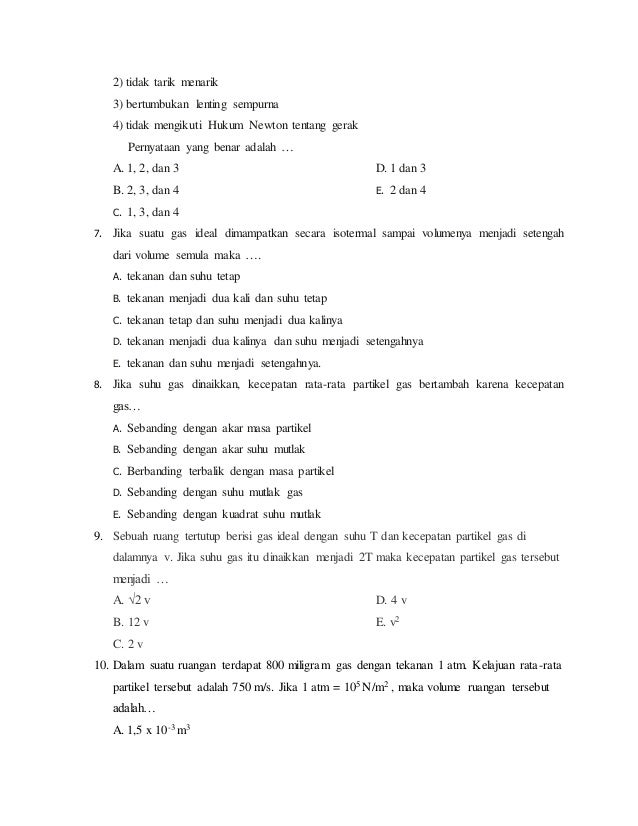 Materi (teori kinetik gas)
