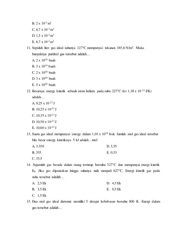 Materi (teori kinetik gas)
