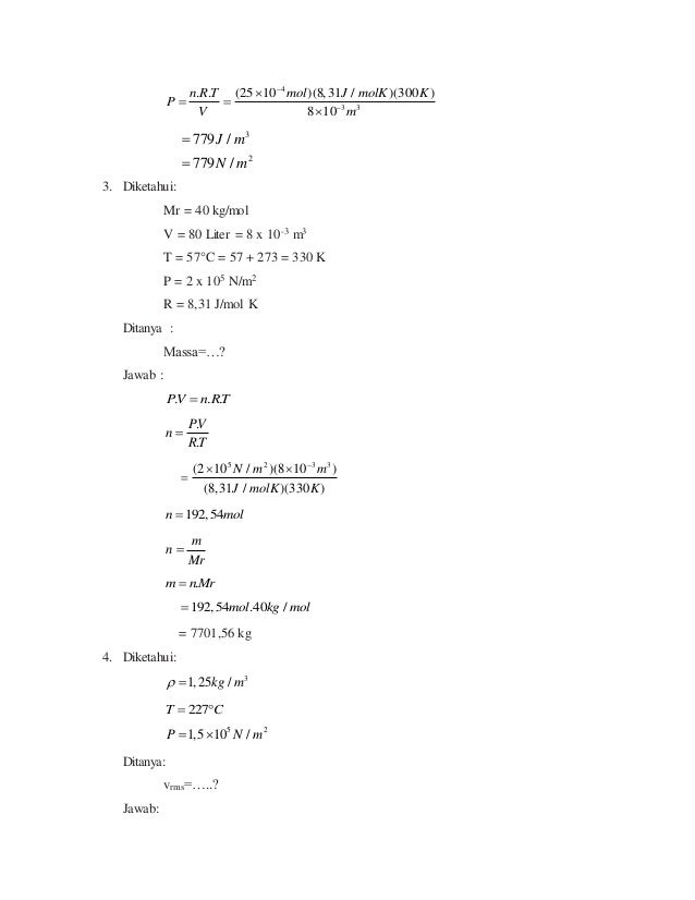 Materi (teori kinetik gas)