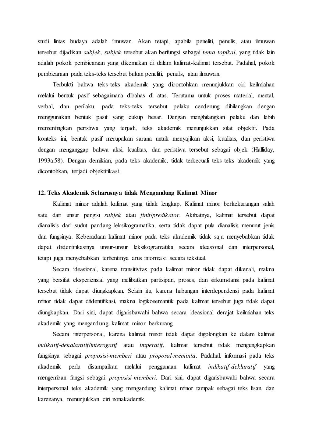 Ciriciri Teks Akademik