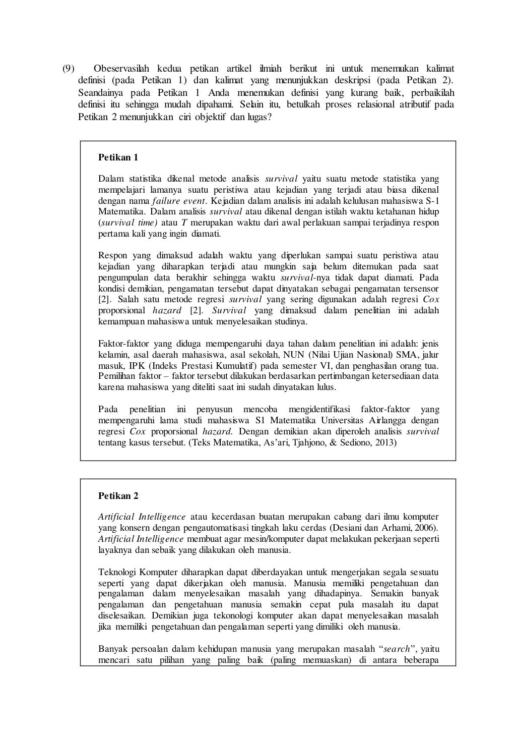 Ciriciri Teks Akademik