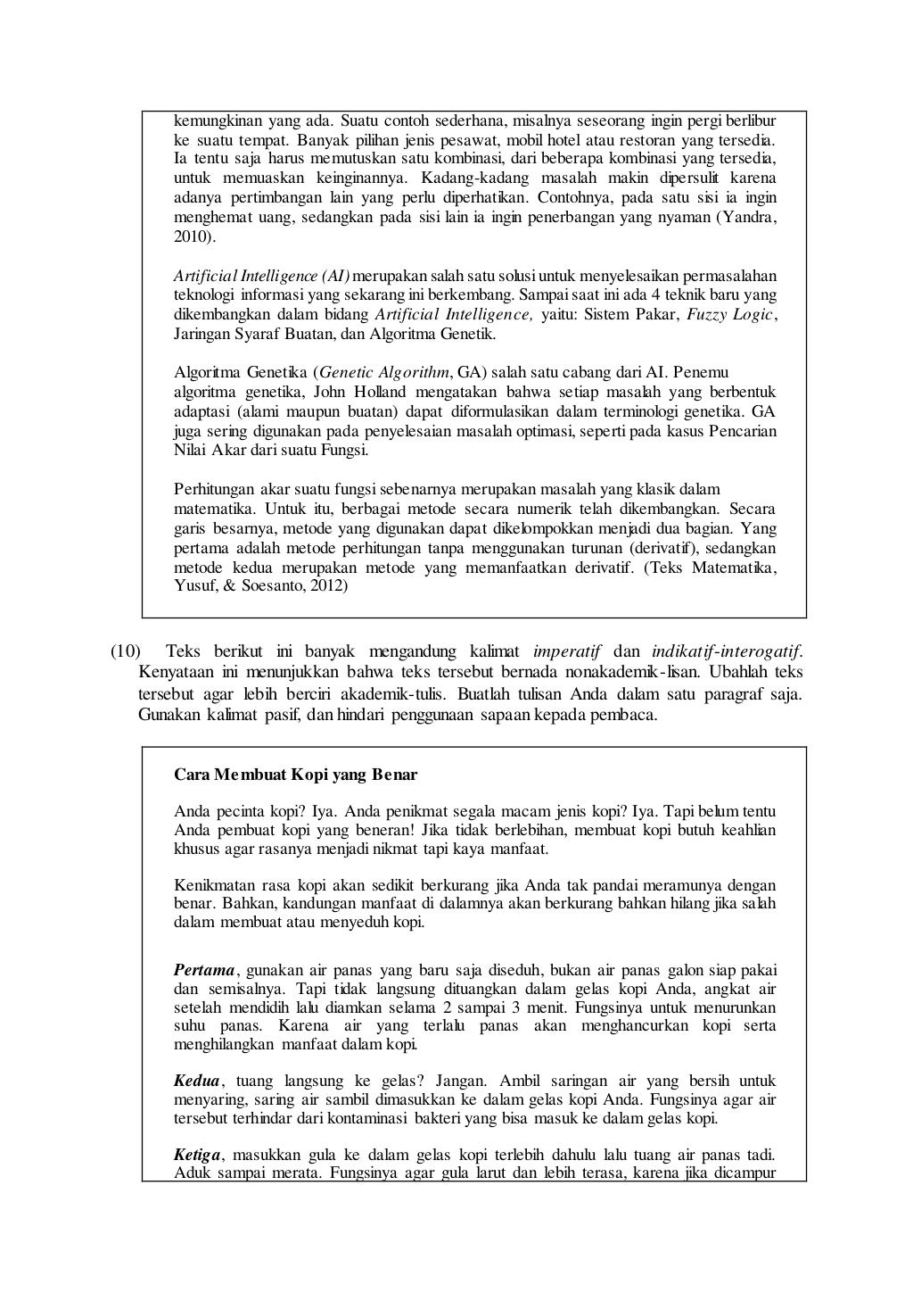 Ciriciri Teks Akademik