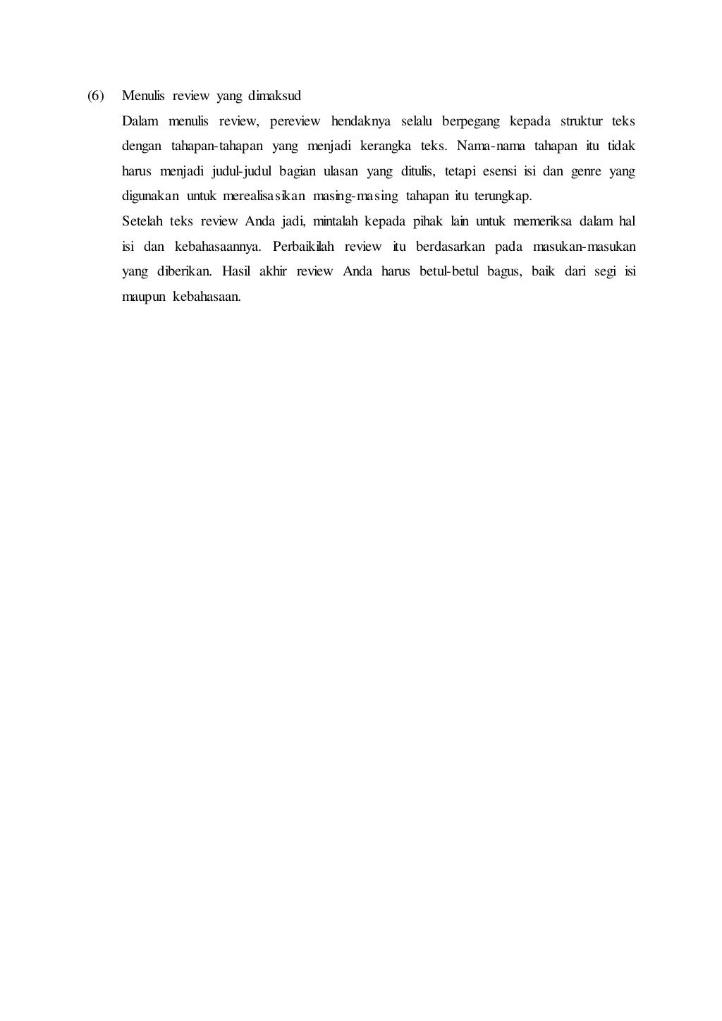 Langkahlangkah Menyusun Teks Review Langkahlangkah Menyusun Teks Review