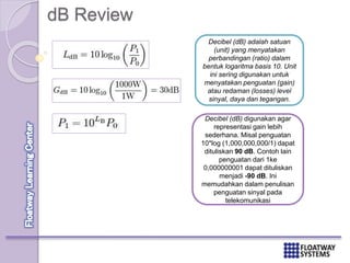Rf Db Formula Training 2G RF planning & Optimization | PPTX