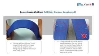 PemeriksaanWebbing Full Body Harness Lengkap.pdf
 