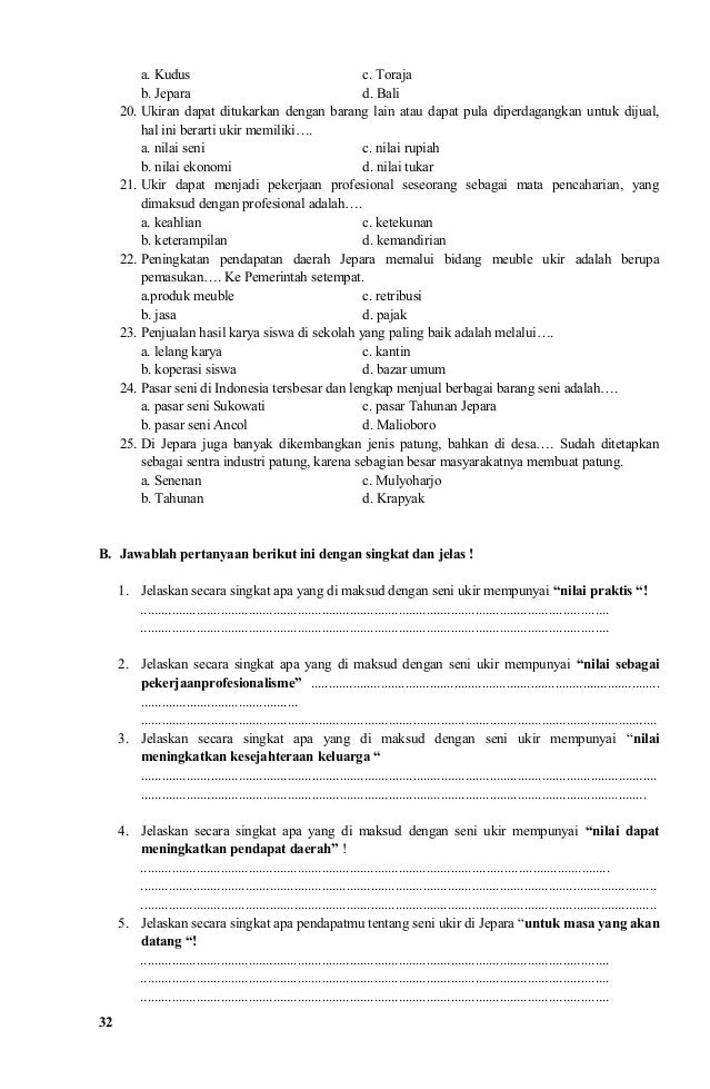 Materi Ukir Kelasix Jepara