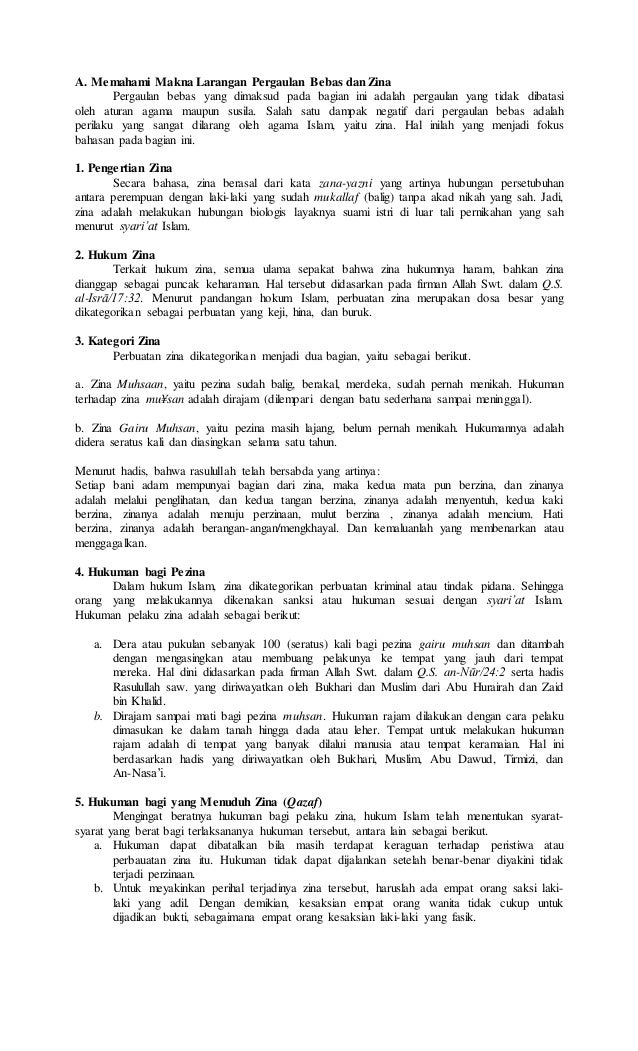 Materi Zina