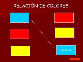 RELACIÓN DE COLORES CORRECTO