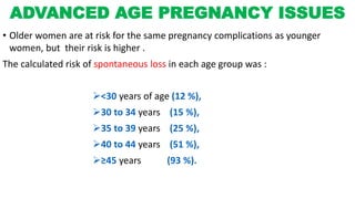 Maternal age and drugs(genetics) | PPTX