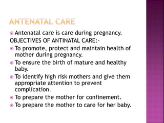 Maternal and child health | PPTX