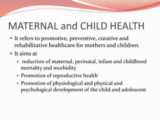 Maternal and child health | PPTX