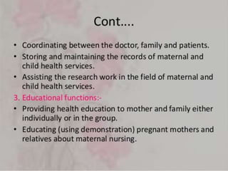 Maternal and child health care services | PPTX