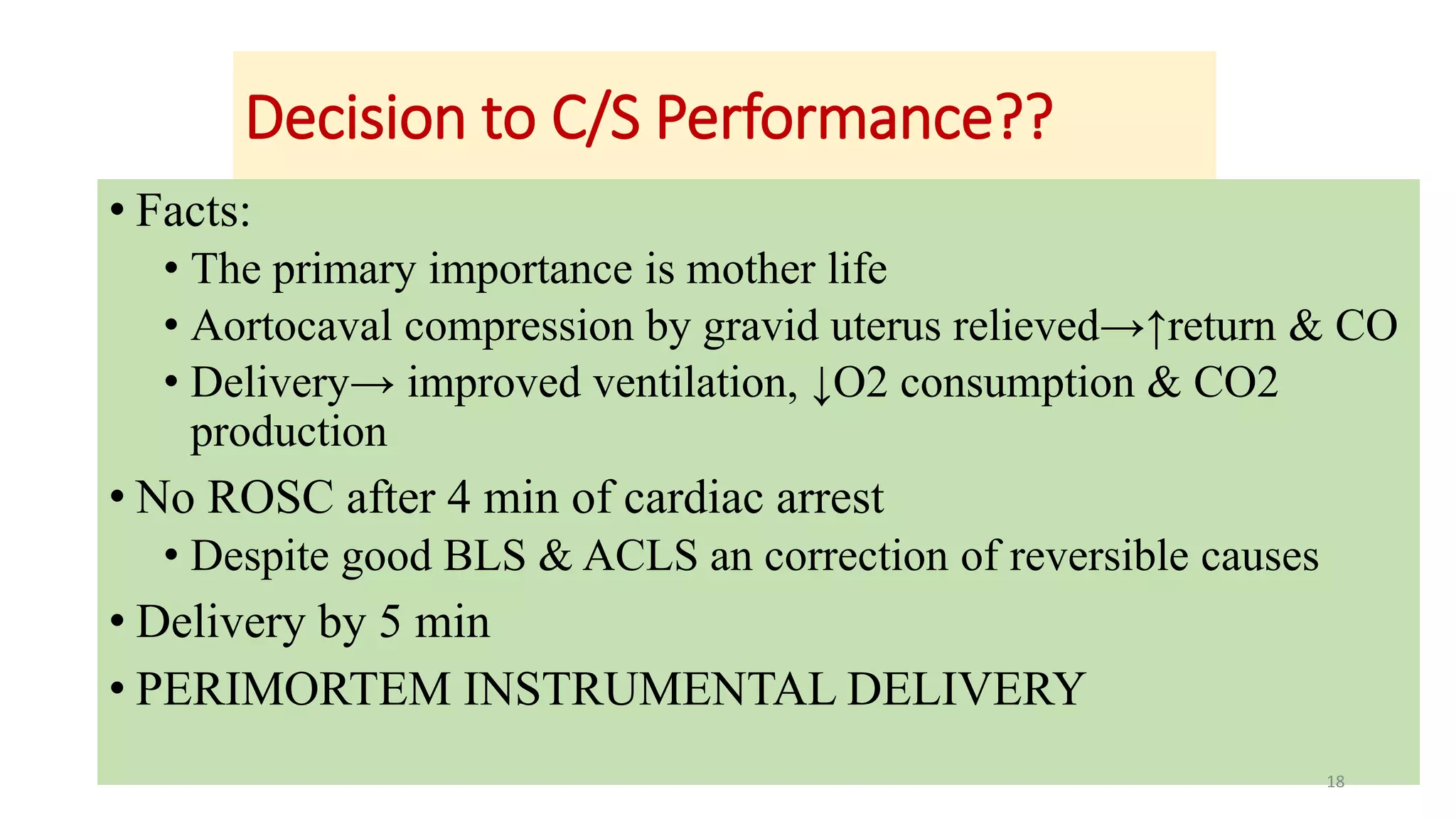 Maternal collapse in pregnancy & puerperium | PPTX