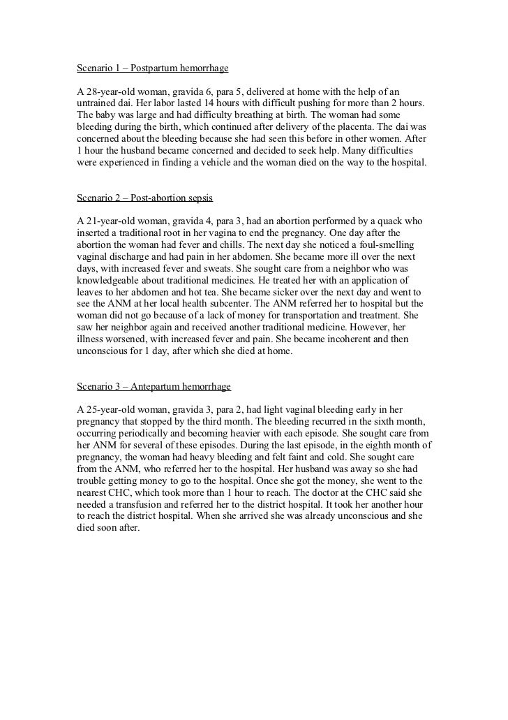 Death case study quizlet picture