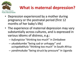 Maternal depression HEART Reading Pack