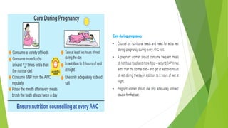 Maternal health and nutrition care during pregnancy & lactation | PDF