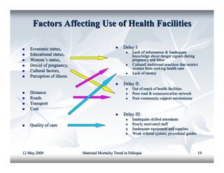 Maternal mortality in ethiopia | PDF
