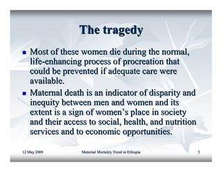 Maternal mortality in ethiopia | PDF