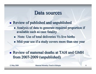 Maternal mortality in ethiopia | PDF