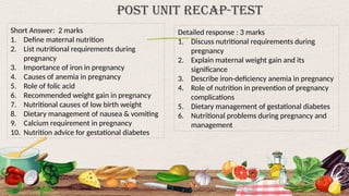 Comprehensive Guide to Maternal Nutrition for Healthy Pregnancy and ...